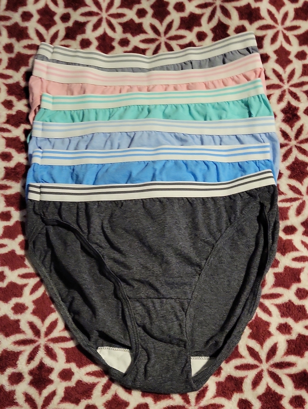 Girls' Assorted Color Cotton Briefs - 6-Pack